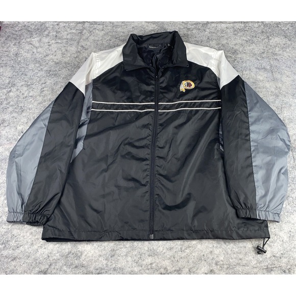 Redskins Sports Illustrated Size Large Windbreaker Jacket Dunbrooke Full Zip NFL - Picture 1 of 11